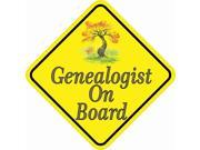 4.5 x4.5 Genealogist On Board Vinyl Bumper Sticker Decal Window Stickers Decals