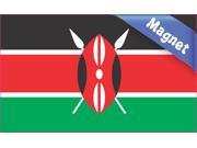 5in x 3in Kenya Kenyan flag Magnet Magnetic Vehicle Sign