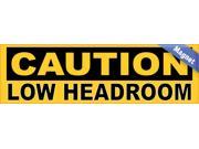 10in x 3in Caution Low Headroom Magnet Magnetic Sign