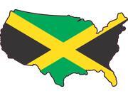 5in x 3in Die Cut USA Jamaica United States Of America Flag Bumper Sticker Vinyl Window Decal 5in x 3in Die Cut USA Jamaica United States Of America Flag Bumper Sticker Vinyl Window Decal