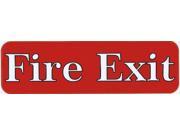 10 x 3 Red Fire Exit Sign Business Signs Decals Window Sticker Decal