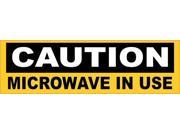 10 x3 Microwave in Use Vinyl Business Sign Decal Sticker Signs Decals Stickers