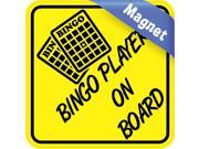 5in x 5in Bingo Player On Board Magnet Magnetic Vehicle Sign