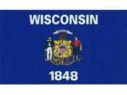 5 x3 Wisconsin State Flag Bumper magnet Decal Car magnetic magnets Decals