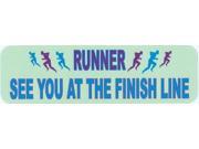 10 x3 See You at Finish Running Bumper magnet magnetic Decal magnets Decals