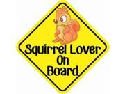 5 x 5 Squirrel Lover On Board Window Sticker Decal Stickers Decals