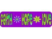 10 x3 Faith Hope Love Vinyl Bumper magnets Car Decals magnetic magnet Decal