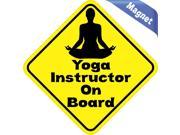 5 x5 Yoga Instructor On Board Vinyl Bumper magnet Decal magnetic magnets Car Decals
