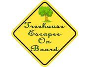 5 x5 Treehouse Escapee On Board Bumper Sticker Vinyl Decal Stickers Decals