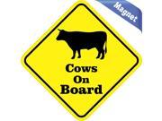4.5 x4.5 Cows On Board magnet bumper Decal Vinyl magnetic Cow magnets Decals