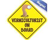 5 x 5 Vermiculturist On Board Vinyl Vehicle Magnet Magnetic Sign Car Magnets