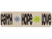 10 x3 Faith Hope Love Vinyl Bumper magnet Car Decal magnetic magnets Decals