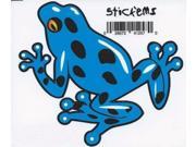4.5 x 4 Blue Poison Dart Frog Bumper Sticker Decal Car Window Stickers Decals