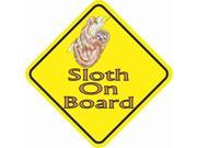 5 x 5 Sloth On Board Window Sticker Decal Stickers Decals