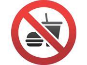 5in x 5in No Food Or Drink Sticker Vinyl Road Sign Door Decal Wall Stickers 5in x 5in No Food Or Drink Sticker Vinyl Road Sign Door Decal Wall Stickers