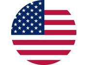 5in x 5in Circular American Flag Sticker Vinyl Flags Car Bumper Stickers 5in x 5in Circular American Flag Sticker Vinyl Flags Car Bumper Stickers
