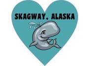 4in x 4in Heart Skagway, Alaska Whale Sticker Vinyl Travel Hobby Decal 4in x 4in Heart Skagway, Alaska Whale Sticker Vinyl Travel Hobby Decal