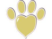 5 x 5 Banana Yellow Heart Paw Print Bumper Sticker Vinyl Vehicle Stickers 5 x 5 Banana Yellow Heart Paw Print Bumper Sticker Vinyl Vehicle Stickers