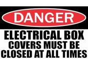 5in x 3in Danger Electrical Box Must Be Closed Sticker Vinyl Sign Decals 5in x 3in Danger Electrical Box Must Be Closed Sticker Vinyl Sign Decals