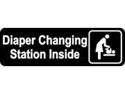 10in x 3in Diaper Changing Station Inside Sticker Door Sign Decal Stickers 10in x 3in Diaper Changing Station Inside Sticker Door Sign Decal Stickers
