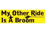 10in x 3in My Other Ride Is A Broom Halloween Bumper Magnet Vinyl Magnets 10in x 3in My Other Ride Is A Broom Halloween Bumper Magnet Vinyl Magnets