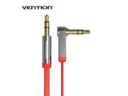 Vention 3.5mm jack Audio Cable male to male Extension Cable 90 Degree Right Angle Flat Aux Cable for Car Headphone PM4 PM3 Red