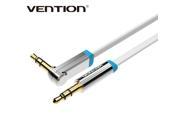 Vention 3.5mm jack Audio Cable male to male Extension Cable 90 Degree Right Angle Flat Aux Cable for Car Headphone PM4 PM3 White