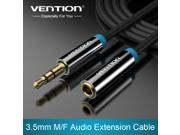 Vention Jack 3.5 mm Male to Female Stereo Aux Cable Extension Cable Black