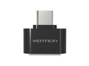 Vention Micro USB to OTG Adapter 2.0 Converter for Tablet PC Mouse Keyboard Black <2 Pack>