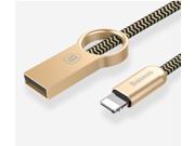 Baseus Ring Cable Series 3ft Zinc Alloy Nylon Data Cable For iPhone 7 7Plus. iPhone 6 6S Plus iPhone 5 5S And More