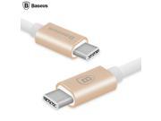 Baseus 3.3ft Type C to Type C 3A High Speed Synchronization Data Charging Cord Cable for the New Macbook ChromeBook Pixel Nexus 6P Nokia N1 tablet Type C Su
