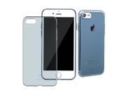 Baseus Clear Transparent Crystal Soft TPU Silicone Gel Cover Case Skin for iPhone 7 Plus Transparent Blue