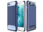 Baseus Angel Case for iPhone 7 4.7 PC TPU Material Double Anti fall Design Strong Protection Shock proof Texture Lanyard Hole Precise Fitness Blue