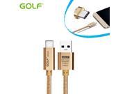 Golf Type C Cable Fast Type C Charging Braided Nylon Cable For Xiaomi mi5 mi4c Meizu Pro 6 Pro5 Huawei P9 Nexus 6p 5x Letv Gold 3FT