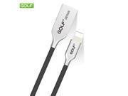 GOLF Newest Kirsite Lightning USB Cable Charging Data Sync Cable For iPhone 7 6 6S Plus 5 5S iPad mini Air 2 3 4 iOS10 Black