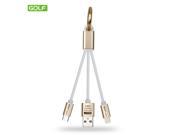 GOLF 2 in 1 Keychain Sync Data Charger Cable For iPhone 7 6S Plus 5S Samsung HTC LG Amd More Smartphone