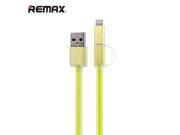 REMAX 2 in 1 Micro Lightning USB Cable Charging Cable LED Indicator Data Wire For iPhone 7 6s Plus 5s For iPad Samsung HTC LG And More Green