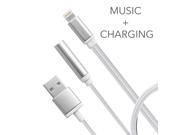 Uiiparts 2 in 1 Lightning Adapter for iPhone 7 Headphone and USB Charger Adapter with USB Charging and Earphone Port No Music Control for iPhone 7 7 Plus 6S