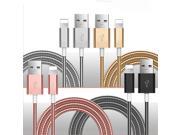 Uiiparts Lightning Cable 2 Packs Metal Spring Data Cables Mobile Phone 1M 3ft Fast Charging Cord For iPhone 7 7 Plus 6 6s Plus 5 5c 5s SE iPad Air Mini Pro