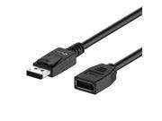 DP Extension Cable Rankie DisplayPort Male to Female Extension Cable 6 Feet Black