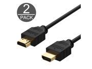 HDMI Cable 2 Pack 10FT Rankie High Speed HDMI HDTV Cable Supports Ethernet 3D 4K and Audio Return