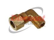 369 04 02 1 4 Brass Compression x 1 8 NPTF Male 90° Set of 20 Fittings