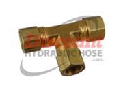 364 04 04 04 1 4 Brass Compression Tube Union Tee Set of 10 Fittings