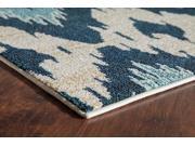 Beverly Blue Ivory 5 3 x 7 6 Area Rug