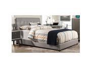 Lusso Bed Set Full Rails Included Gray Faux Leather
