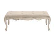 The Heavenly Wood Fabric Bench