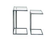 Wonderful Metal Acrylic Accent table Set of 2