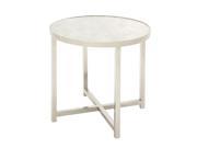 Fancy Stainless Steel Marble Accent Table