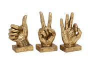 Ps Hand Signs Set Of 3 7 Inches 7 Inches 6 Inches Height