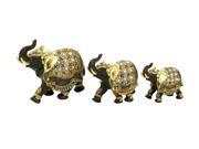 Polystone Elephant Set Of 3 7 Inches Height